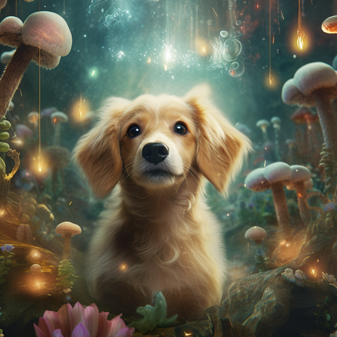 Image of Dreamy Canine Delight - DIY Diamond Painting
