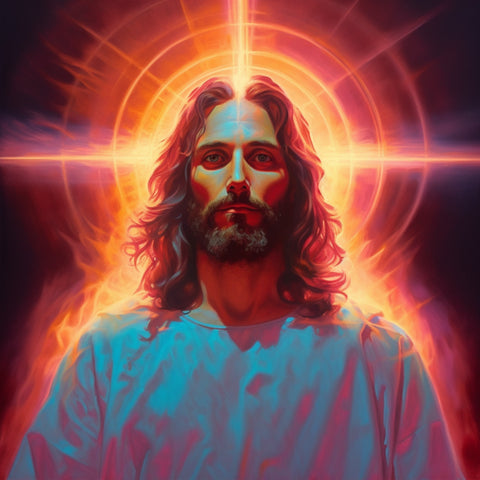 Image of Glowing Jesus Christ - DIY Diamond Painting