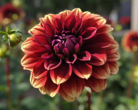 Image of High Definition Close-Up of Beautiful Dahlia - DIY Diamond Painting