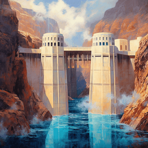 Image of Hoover Dam - DIY Diamond Painting