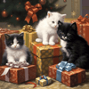 Kitten-Wrapped Gifts - DIY Diamond Painting