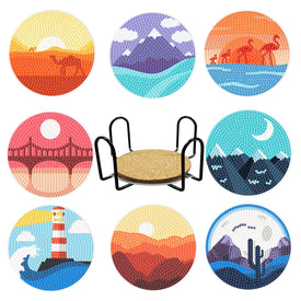 Landscape Diamond Painting Coaster