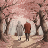 Old Couple's Diamond Stroll - DIY Diamond Painting