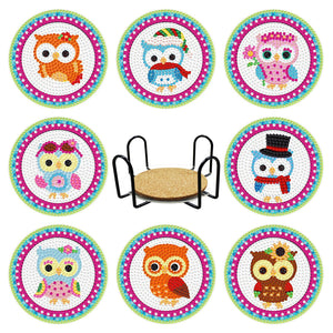 Owls Diamond Painting Coaster