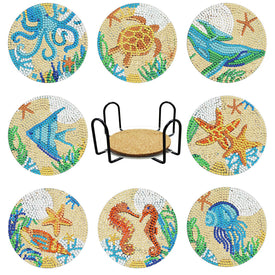 Sea Creatures Diamond Painting Coaster