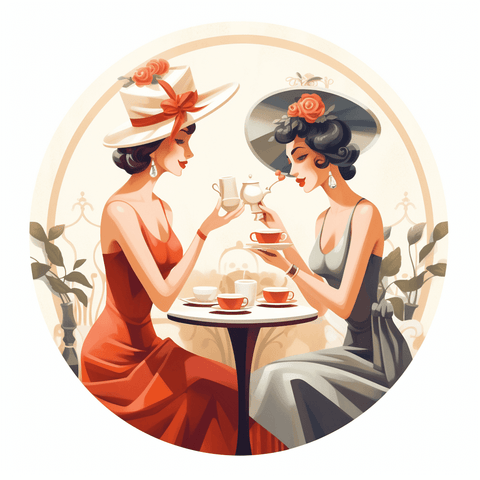 Image of Tea Time with the Gals - DIY Diamond Painting