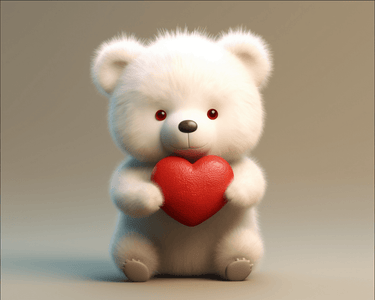 Teddy Bear Love - DIY Diamond Painting