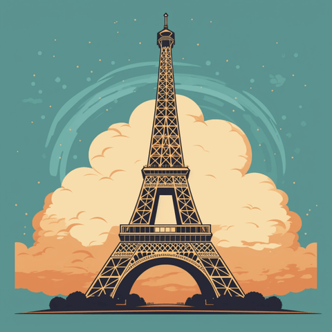 Image of The Eiffel Tower - DIY Diamond Painting