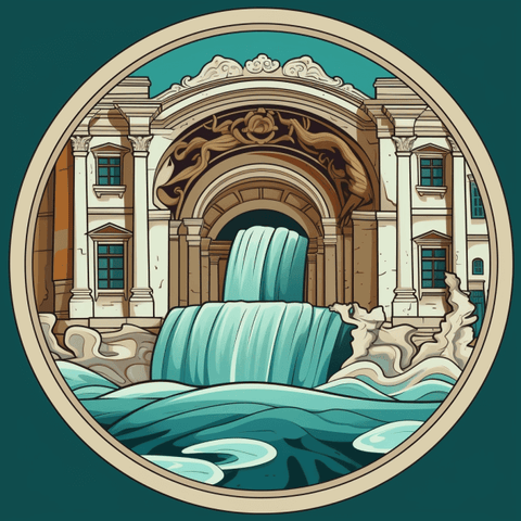 Image of The Trevi Fountain - DIY Diamond Painting
