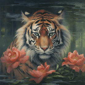 White Tiger Diamond Art Painting