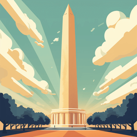 Image of Washington Monument - DIY Diamond Painting