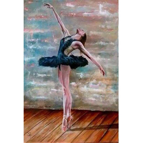 Image of Diamond painting of a ballet dancing woman 