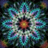 Colorful kaleidoscope mandala diamond painting