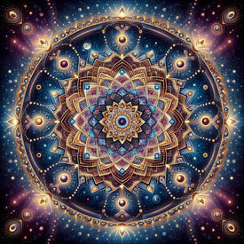 diamond painting of cosmic Mandala geometry art