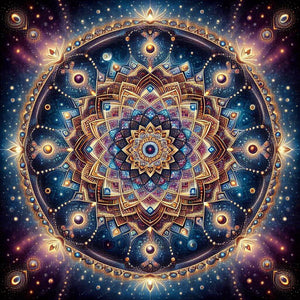 diamond painting of cosmic Mandala geometry art