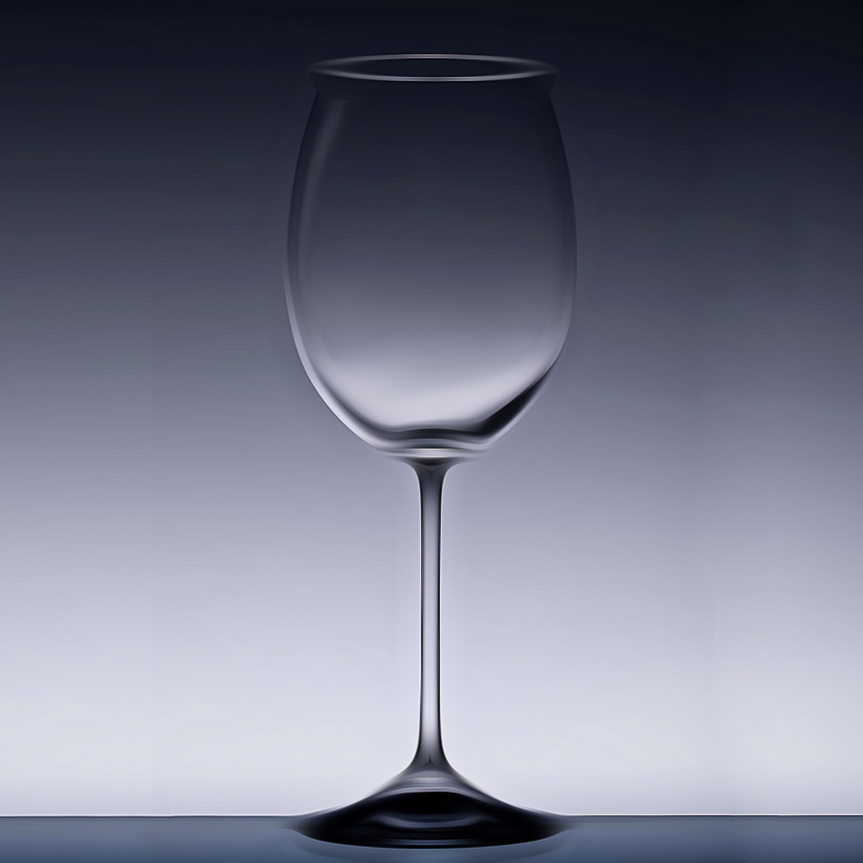 Diamond Painting of a Crystal Wine Glass
