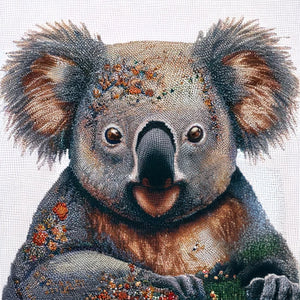 Diamond painting of a cute koala bear.