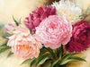 diamond painting of a bouquet of colorful carnations