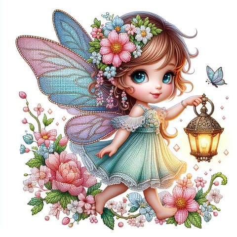 Image of Diamond Painting of a Cute Fairy