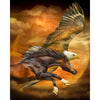 Majestic Diamond Painting: Soaring Eagle and Running Horse