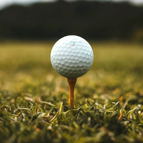 Image of diamond painting of a golf ball