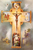 diamond painting depicting key moments in the life of Jesus Christ, including the Crucifixion and Resurrection