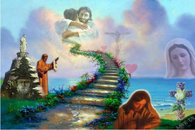 diamond painting depicting key moments in the life of Jesus Christ