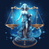 diamond painting of the Libra zodiac sign