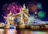 diamond painting of Tower Bridge with fireworks display