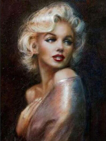 Image of diamond painting of Marilyn Monroe