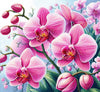 diamond painting of Pink Orchid in Bloom 