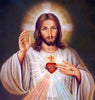 diamond painting of the Sacred Heart of Jesus Christ