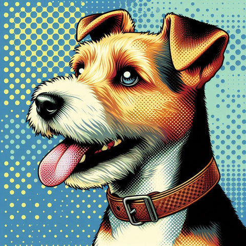 Image of Diamond Painting of a Pop Art Dog