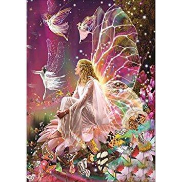 Image of Diamond painting of beautiful fairies.