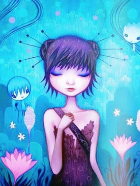 Enchanted Fairy in Glowing Forest Diamond Painting