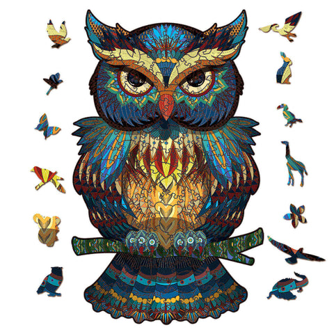 Image of Enchanted Owl Wooden Jigsaw Puzzle