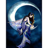 DIY Fairy Moon Goddess Diamond Painting Kit - Create a shimmering portrait of a moonlit fairy.