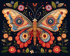 Diamond Painting of Floral Butterfly