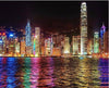 Diamond Painting of the Hong Kong Skyline at Night