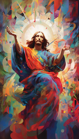 Image of Diamond Painting of Jesus Christ in full color