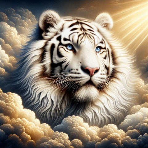 Image of Majestic White Tiger Diamond Painting