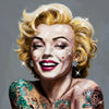 Iconic diamond painting of Marilyn Monroe with her signature pose and glamorous look