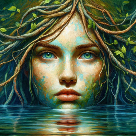 Image of Enchanting Water Nymph Diamond Painting