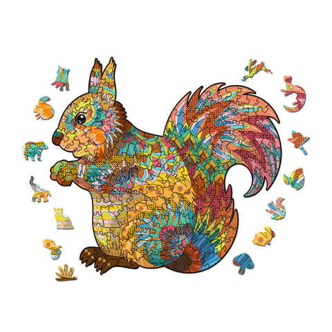 Image of Radiant Squirrel Wooden Jigsaw Puzzle