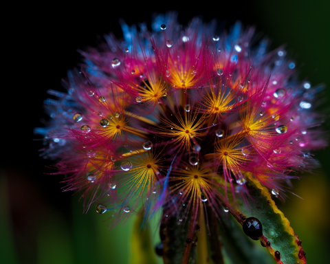 Image of Diamond painting of a delicate dandelion.