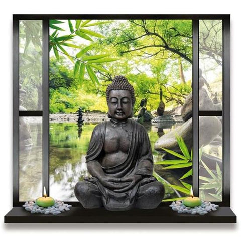 Image of Diamond Painting of a Solemn Buddha Statue