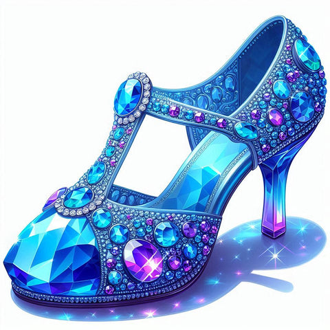 Image of Sparkling Crystal High Heels Diamond Painting