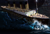 Diamond Painting of the RMS Titanic Hitting an Iceberg