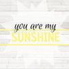 Diamond Painting of the Phrase 'You Are My Sunshine' on a Wooden Background