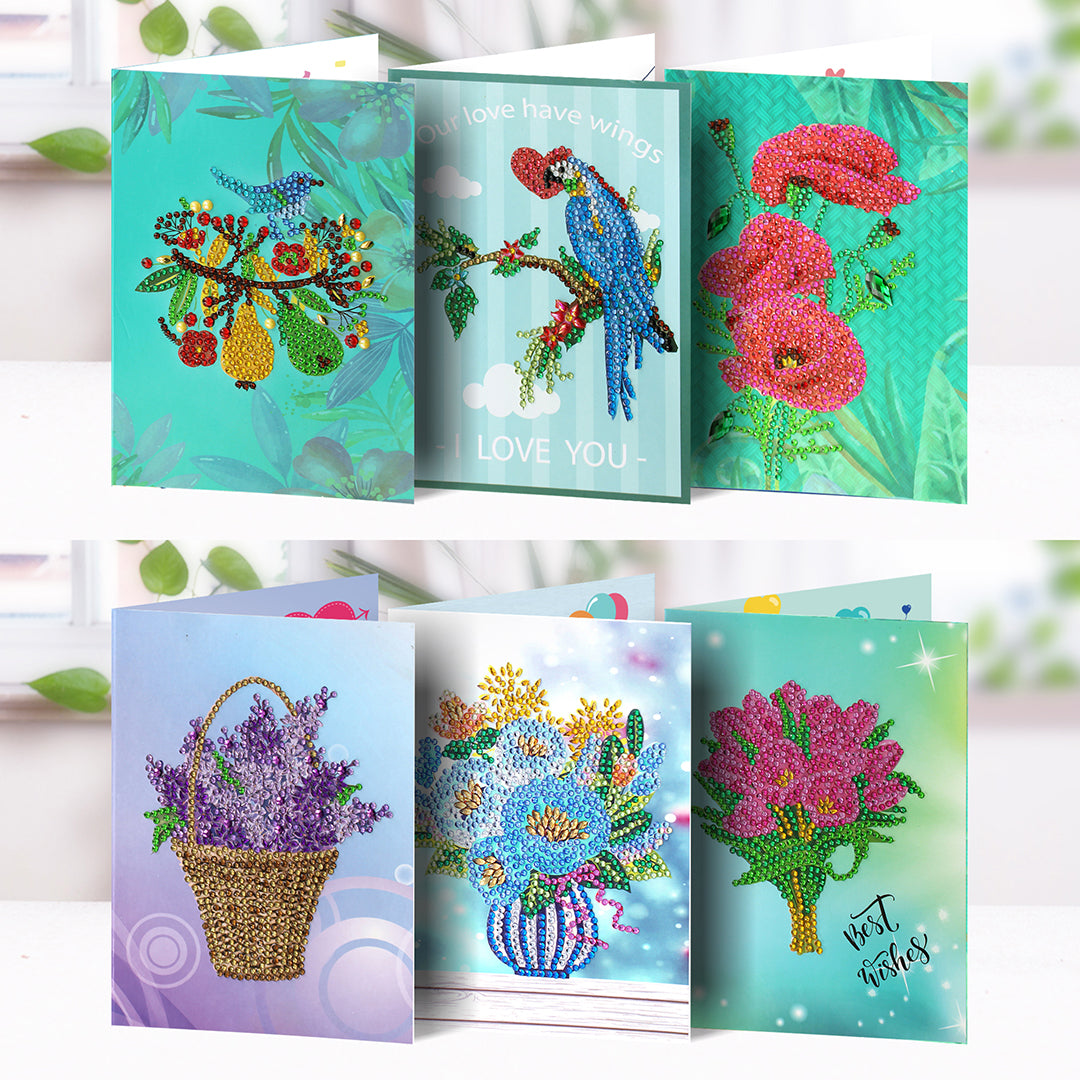 Inspiration Cards (6pcs) - DIY Diamond Painting Greeting Cards